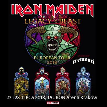 Iron Maiden ogaszaj drugi koncert w Polsce, Tremonti gociem specjalnym