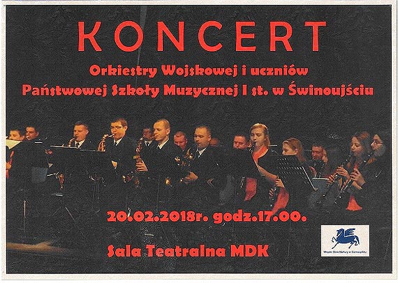 Zaproszenie na koncert uczniw PSM i Orkiestry Wojskowej