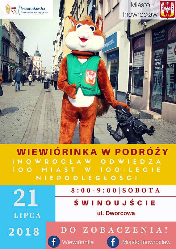 WiewirINKA podruje po Polsce i promuje Inowrocaw