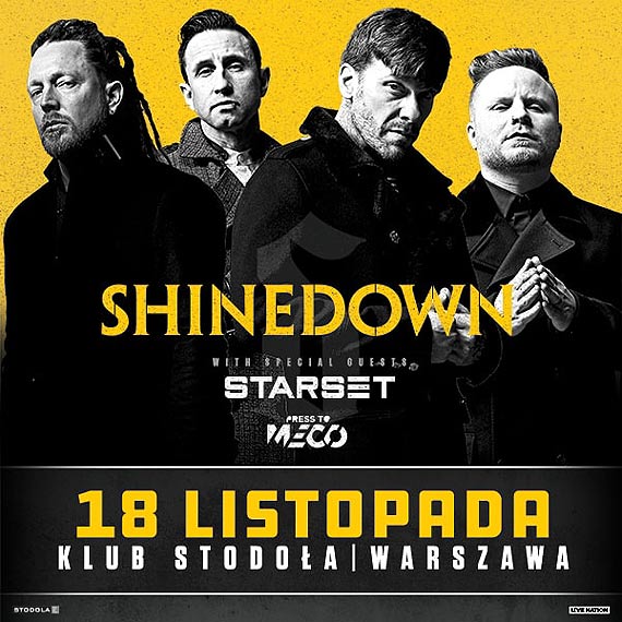 SHINEDOWN 18.11.2018 Klub Stodoa, Warszawa