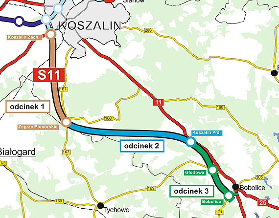 Znamy oferty dla realizacji S11 Koszalin – Bobolice