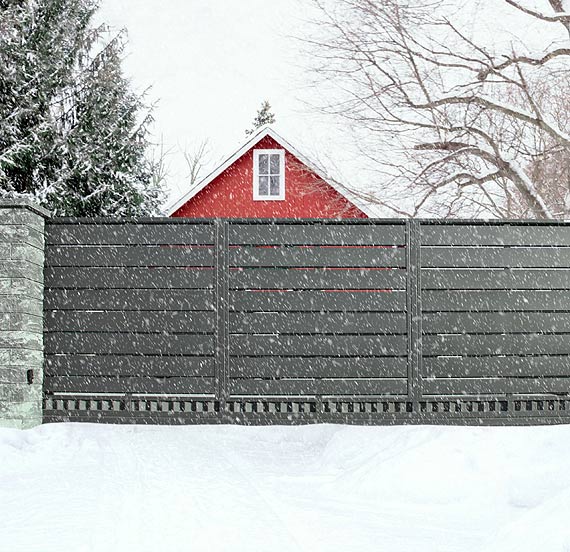 Ogrodzenie i brama dobrze przygotowane do zimy – o czym naley pamita